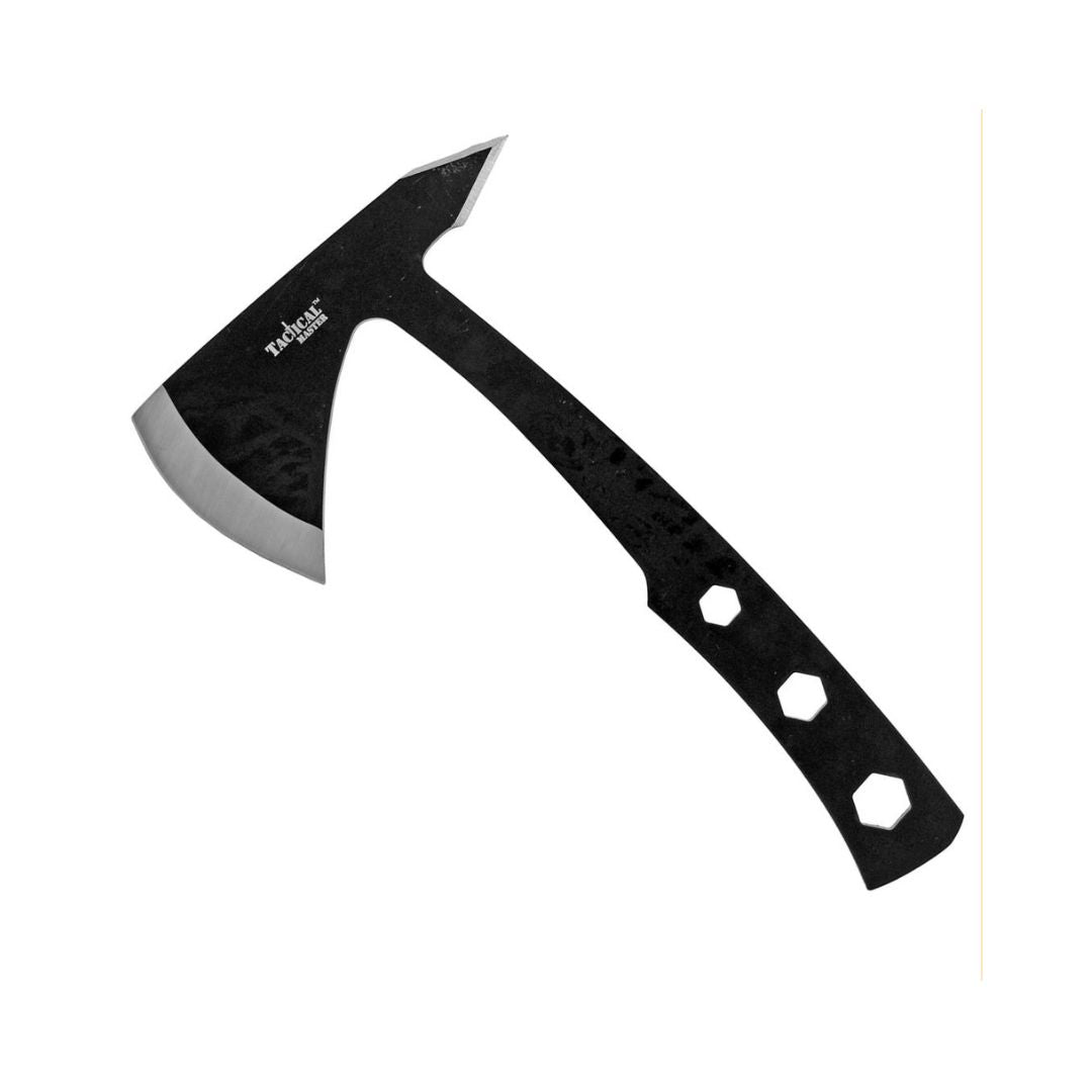 10" Tactical Master Dual Full Tang Throwing Axe Set – Black & Silver