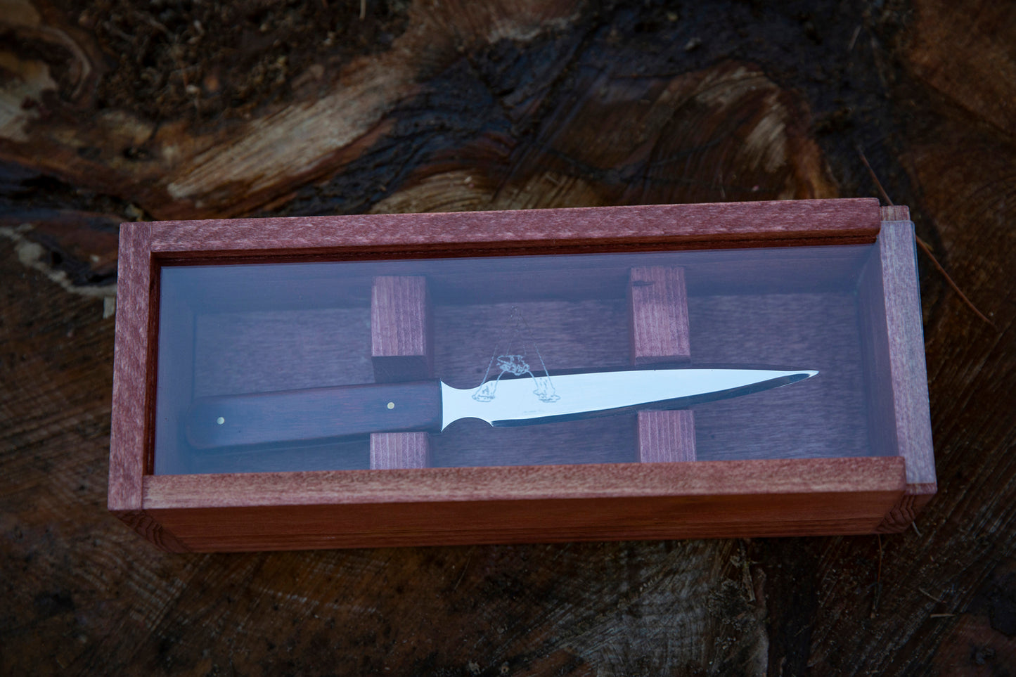 Custom Red Wood Letter Opener Knife