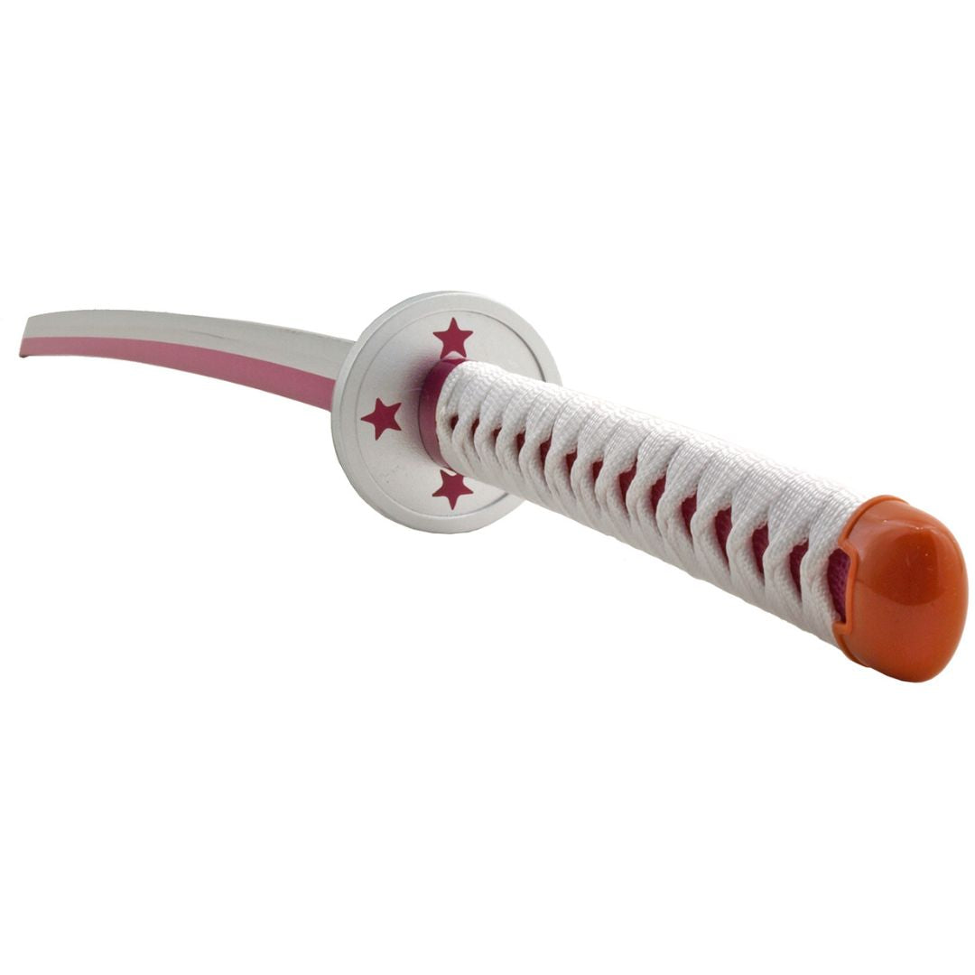 41" Bamboo Demon Slayer Kochou Kanae Cosplay Samurai Sword Katana - Black, White, and Pink