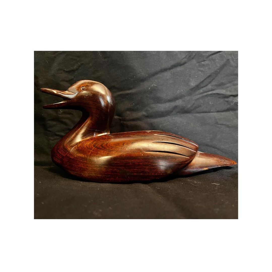 Hard Wood Carved Duck