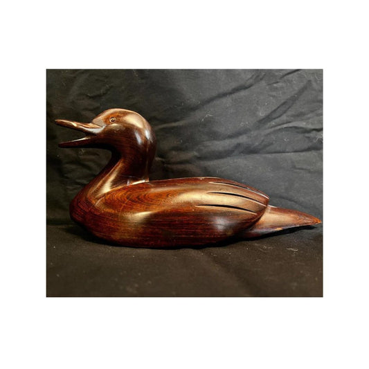 Hard Wood Carved Duck