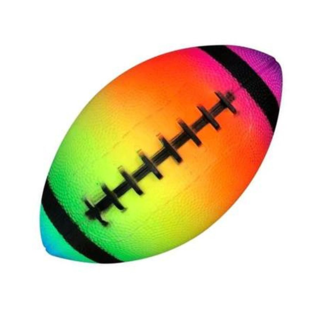 9in Neon Stripe Football
