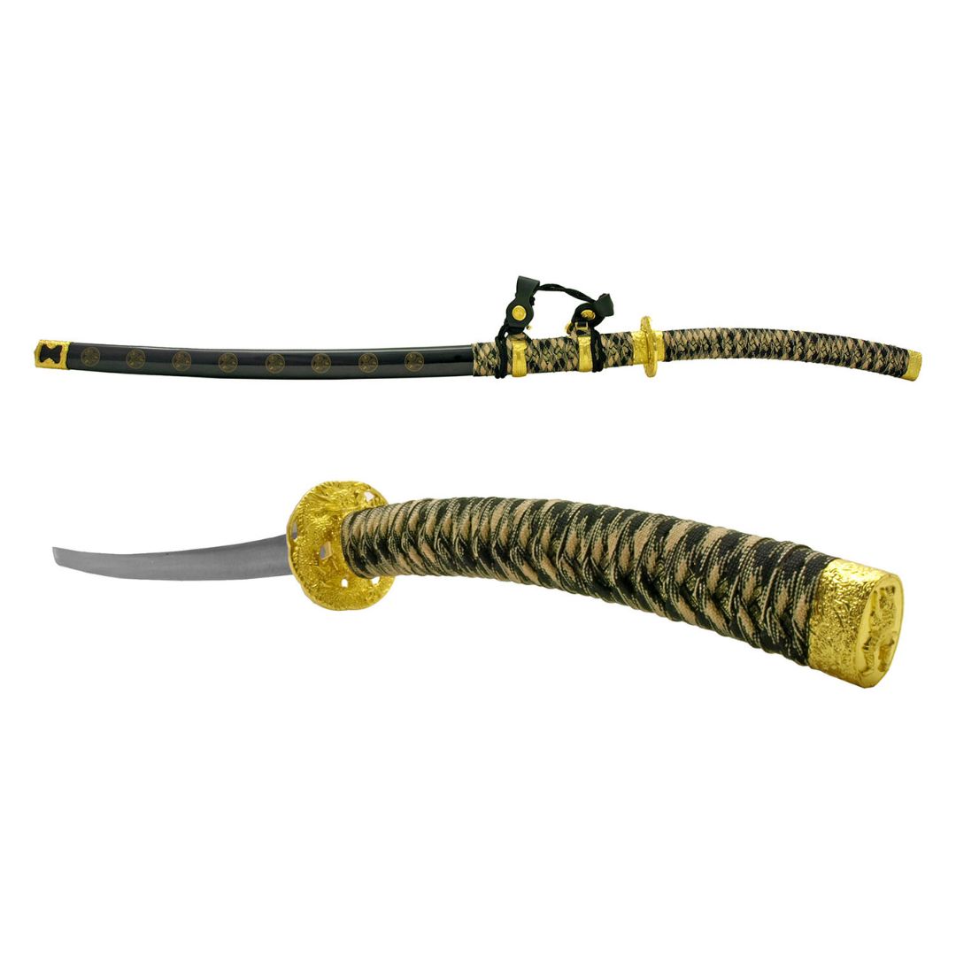 44" Collector's Edition Jintachi Ceremonial Military Style Samuai Sword - Black and Gold