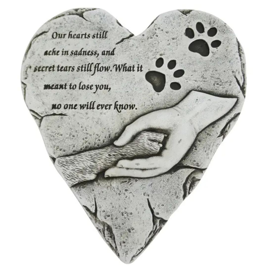 Wholesale Paw in Hand Pet Memorial Stepping Stone