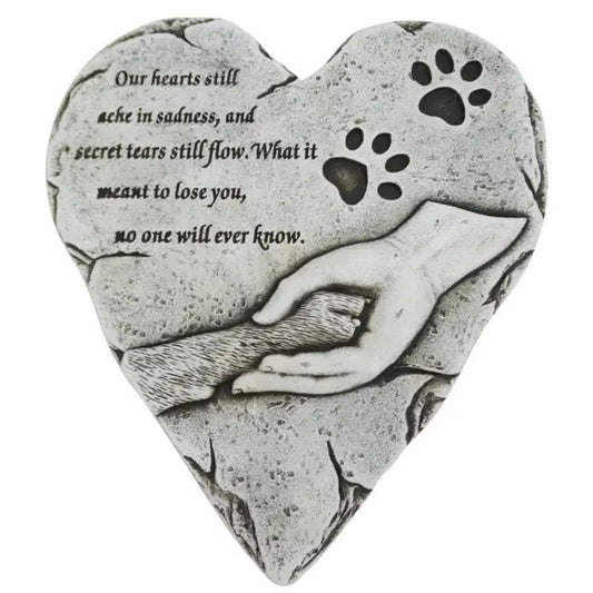 Wholesale Paw in Hand Pet Memorial Stepping Stone