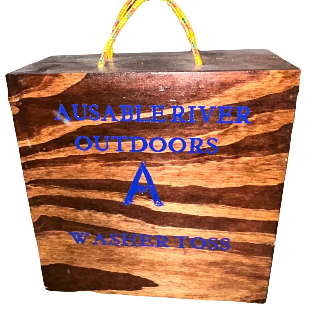 Handmade Wooden Washer Toss Game