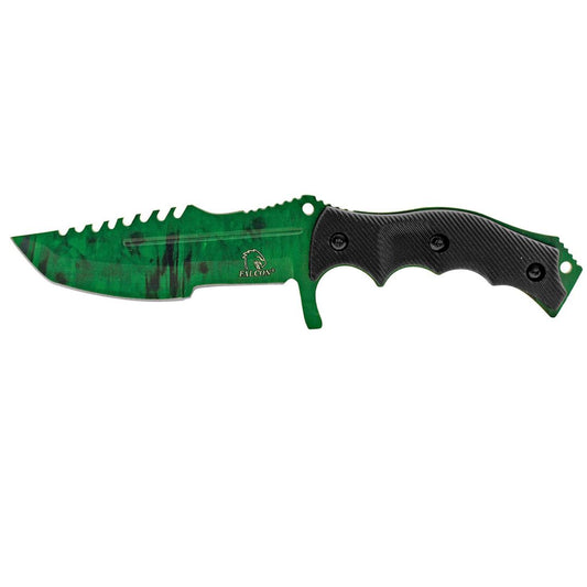 Falcon 3 Pc Tactical,Hunting And Karambit Knife Set Collection - Green