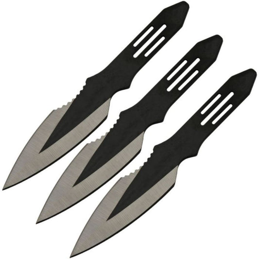 Rite Edge 3pc Silver Throwing Knife Set