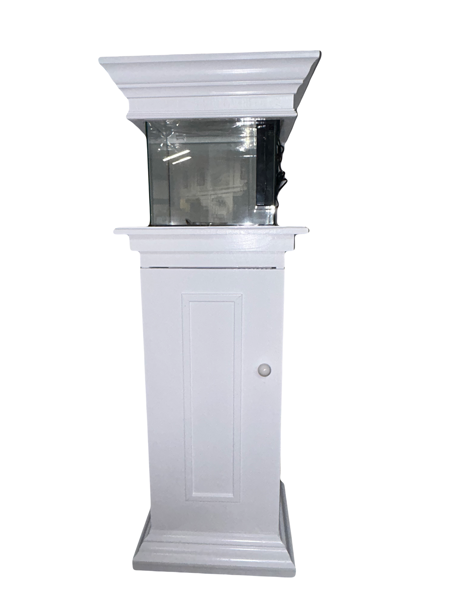 White Collumn Aquarium Stand
