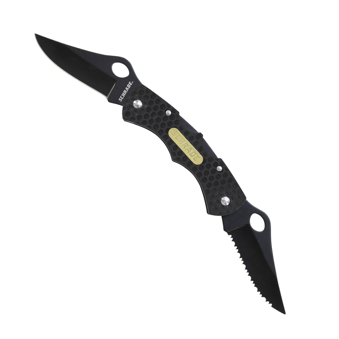 4" Schrade Double Lockback Clip Knife