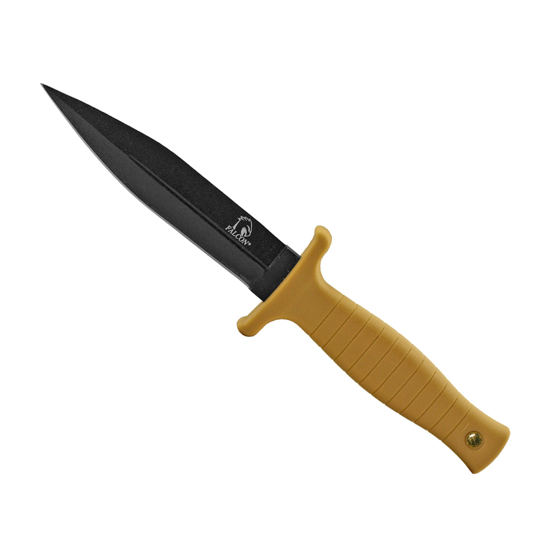 9.25" Tactical EDC Prepper Hunting Knife with Nylon Carrying Sheath – Desert Tan