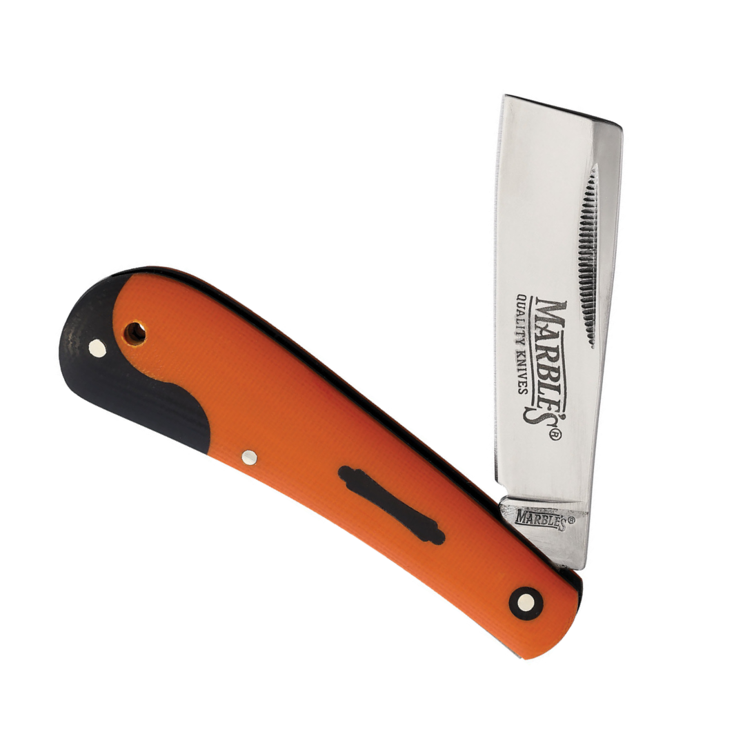 4" Marbles Folding Razor Orange G10
