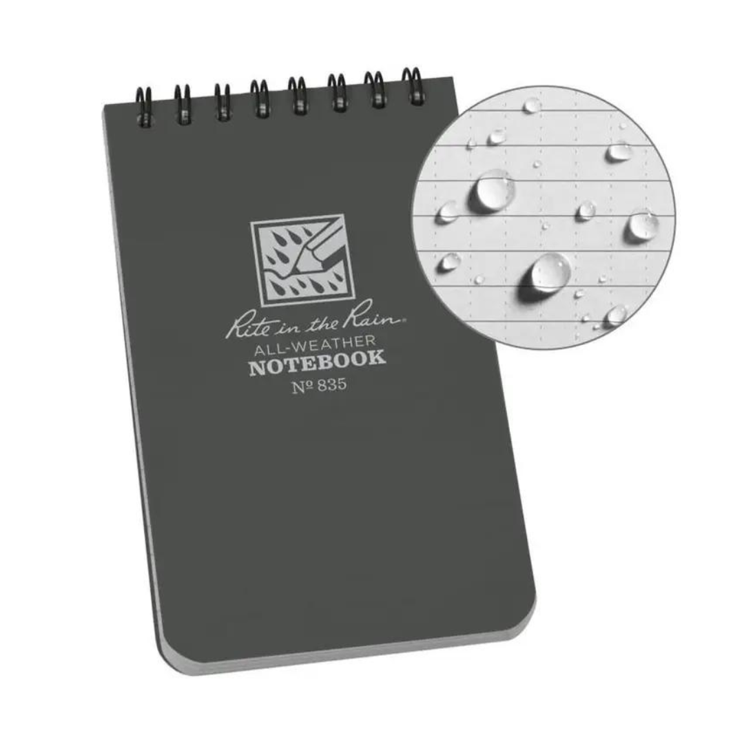 Rite In The Rain 3x5 Top Spiral All Weather Notebook – Gray