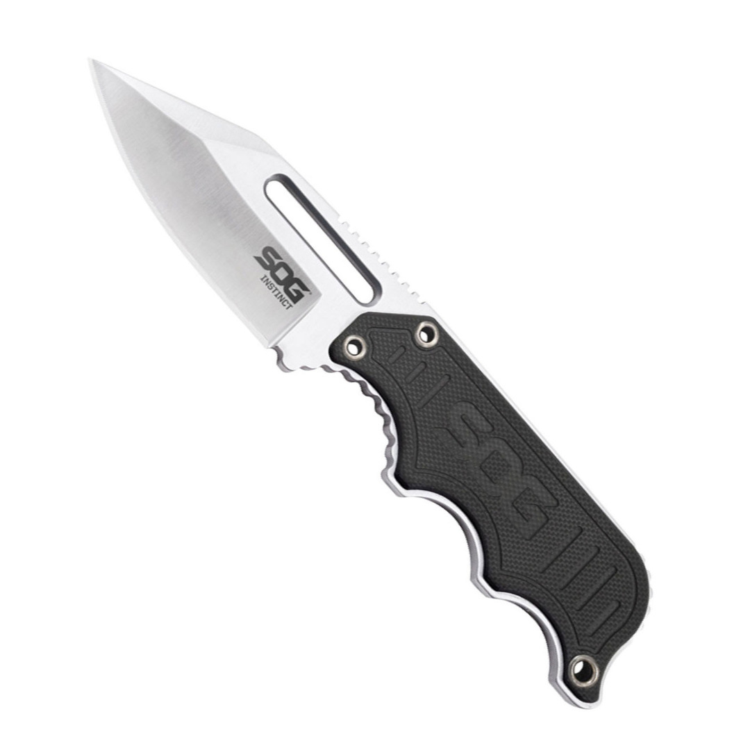 5 3/4" SOG Instinct Satin Black G-10