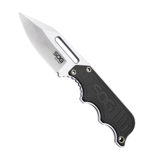 5 3/4" SOG Instinct Satin Black G-10