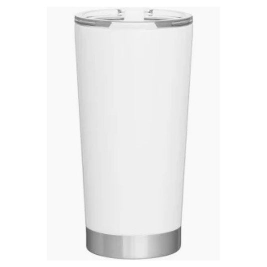 Double Wall Vacuum Insulated Stainless Steel Tumbler White