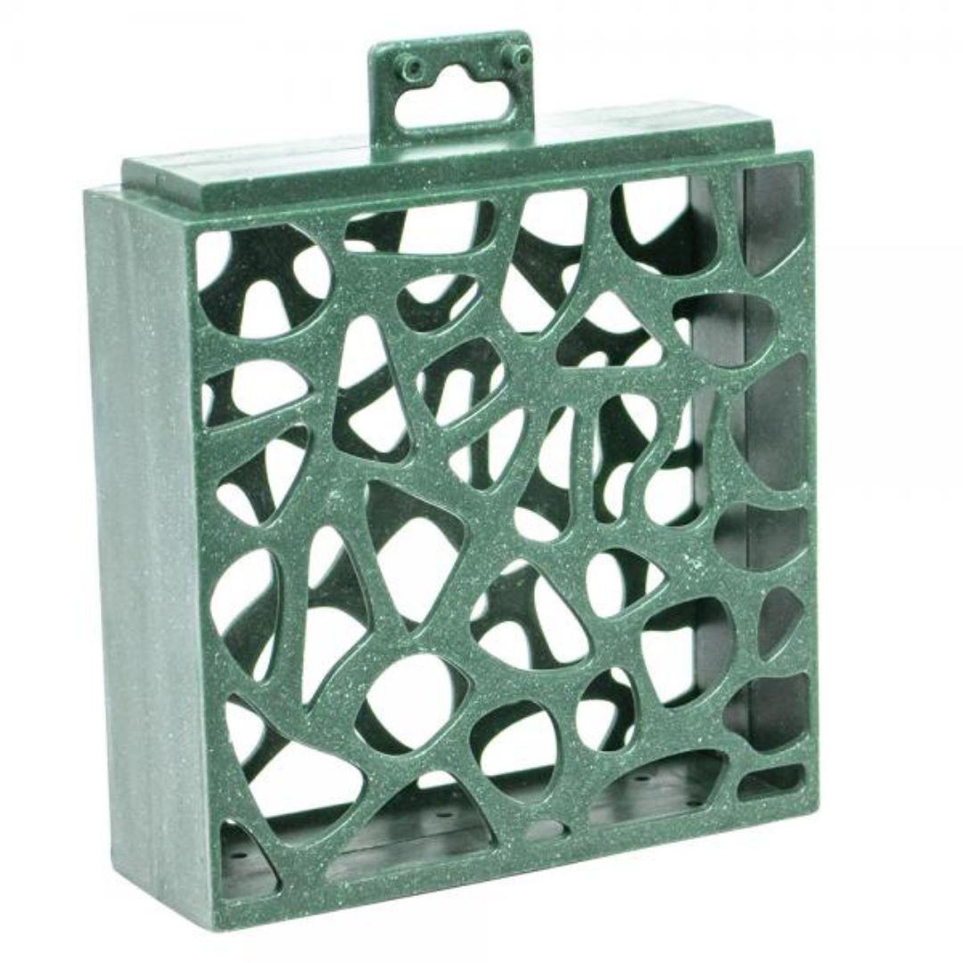 Green Recycled Plastic Suet Cage Green