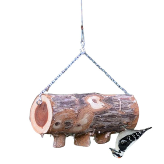 Upside Down Suet Log 3 Plug Without Perches