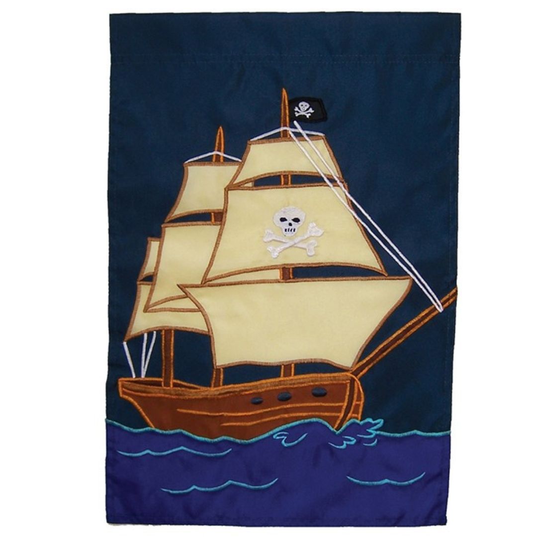 Pirate Ship 28x40 Flag