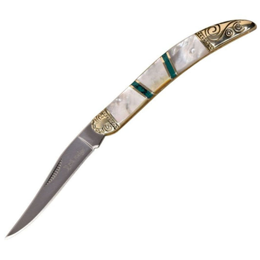Elk Ridge Toothpick MOP white,yellow,green,gold Handle