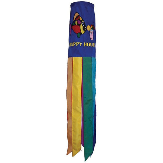 Happy Hour Fish 40" Windsock