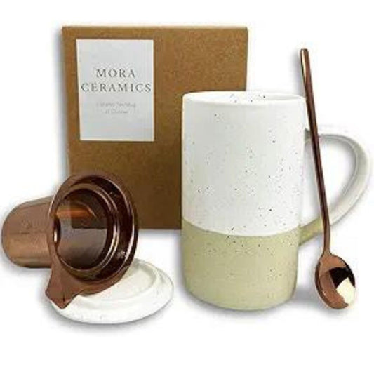 Mora Ceramic Tea Mug 12 Ounces