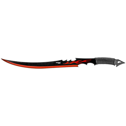 25.75 Full Tang Stainless Steel Anime Style Fantasy Sword with Sheath - Red Shine Blade