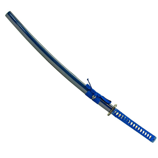 41" Hand Forged Samurai Sword Blue Damascus