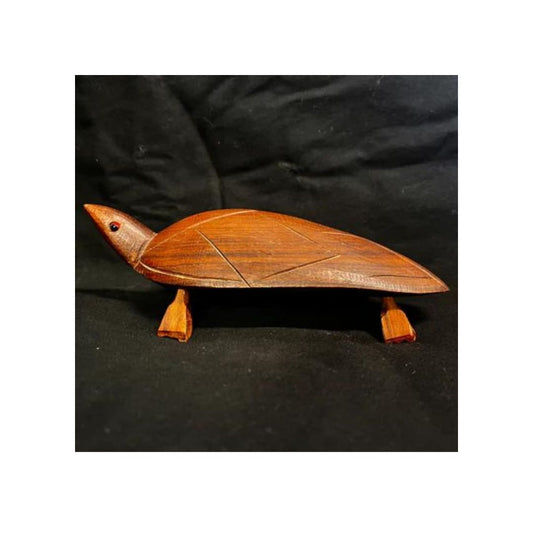 Hand Carved Wooden Turtle