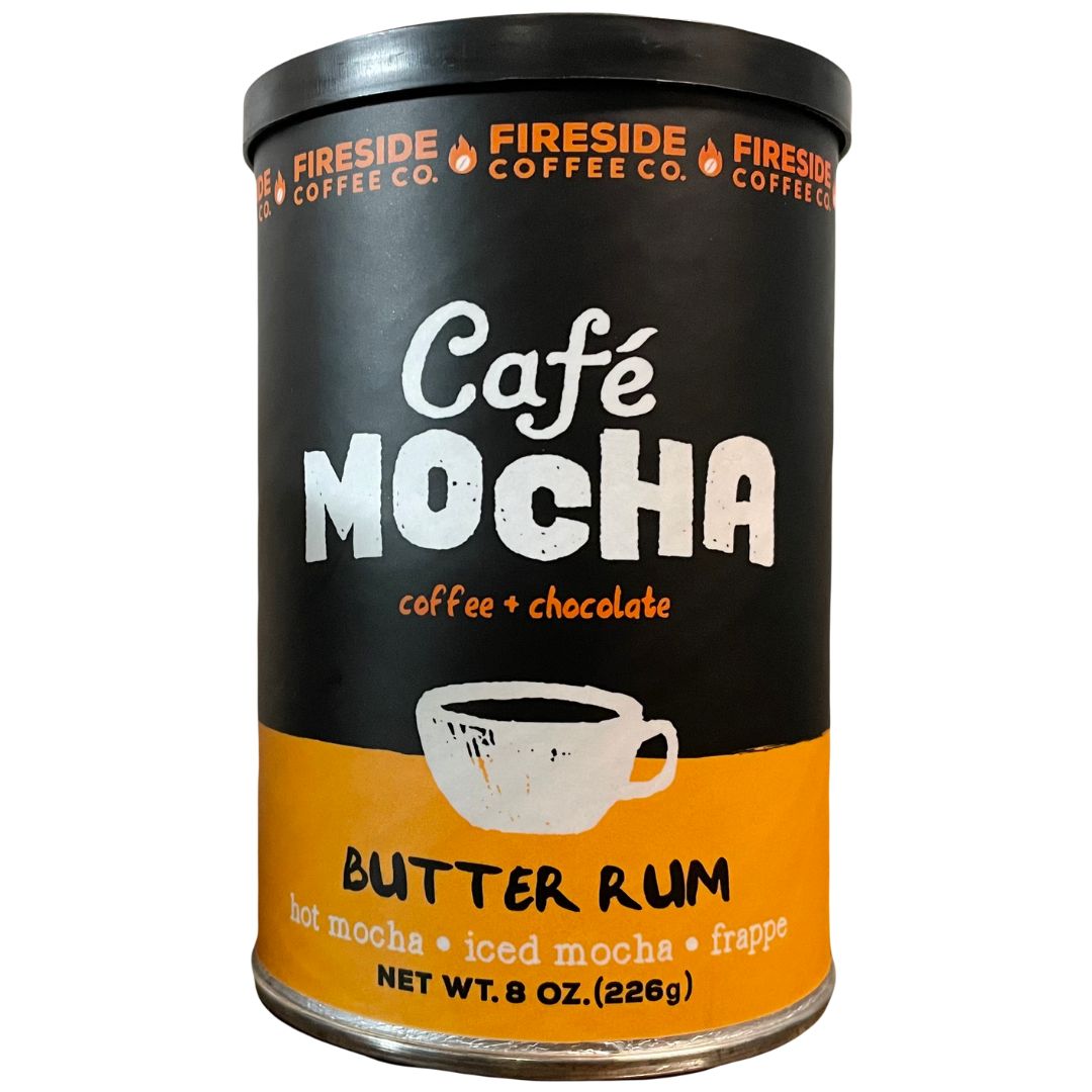 Fireside Cafe Mocha Butter Rum 8 Oz