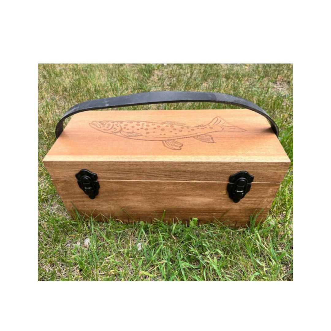 Custom Ausable River Handmade Lure Box