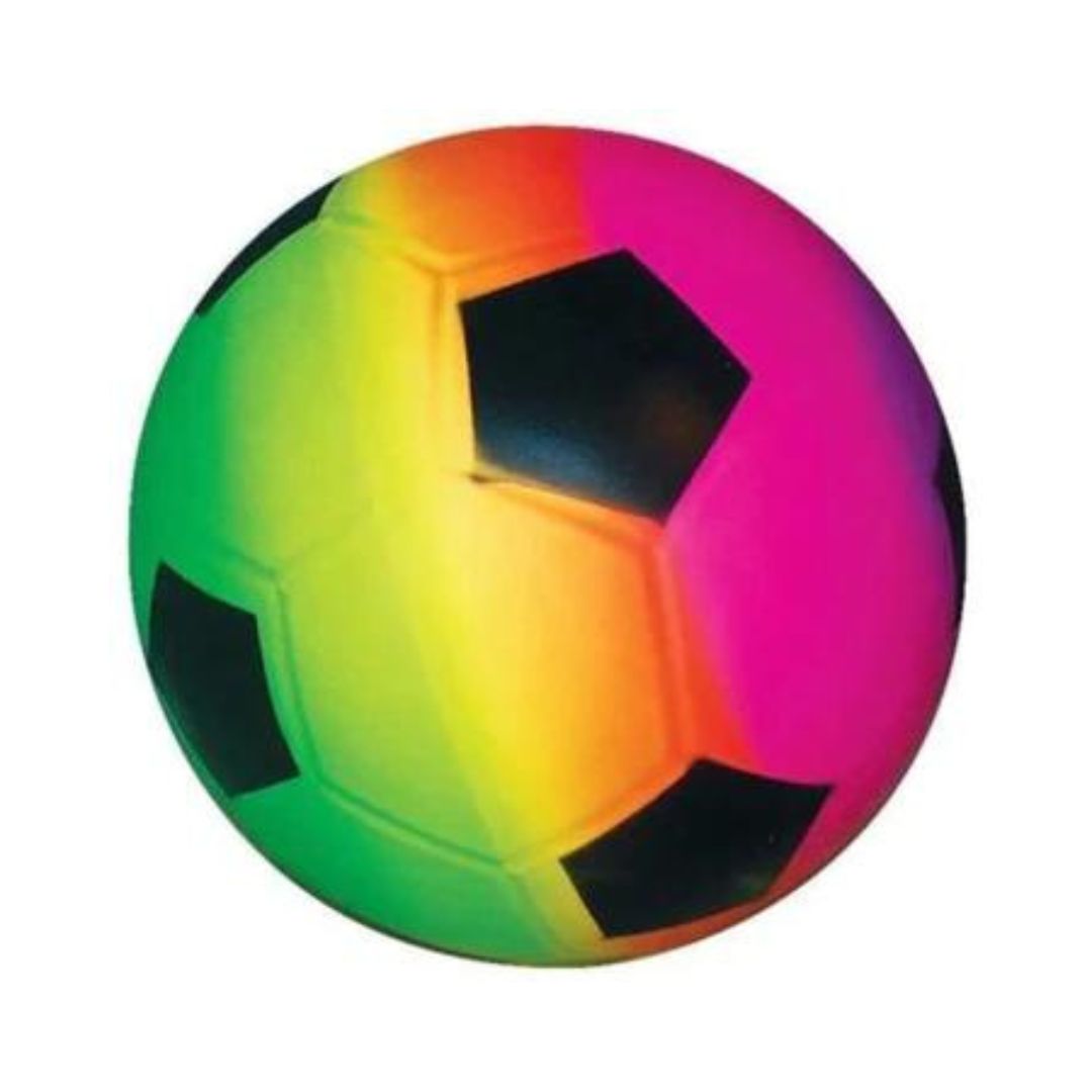 Neon Stripe Soccer Ball