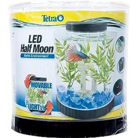 Tetra LED Half Moon Betta Aquarium Kit 1.1 gal