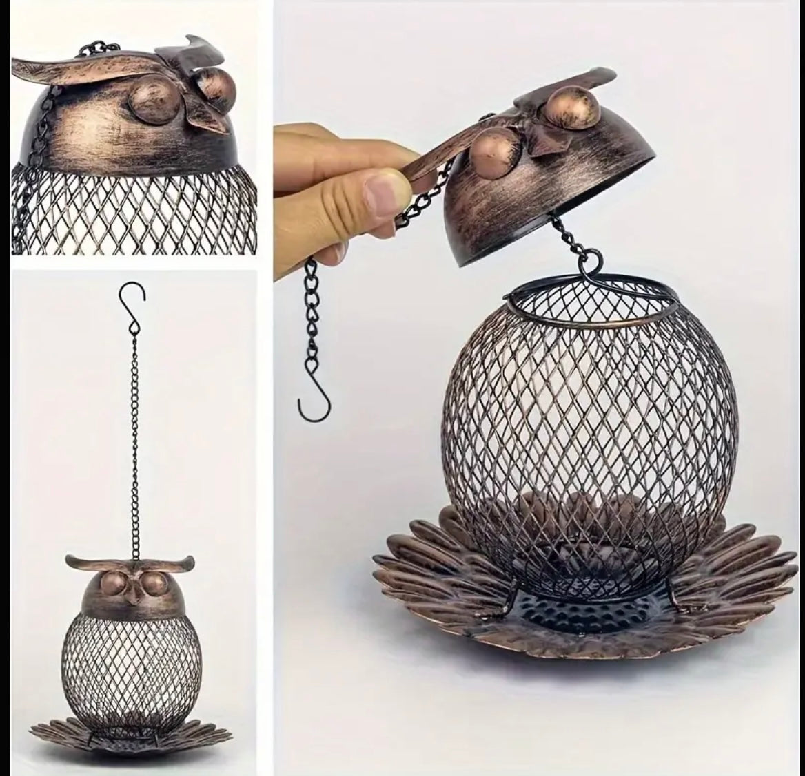 Owl Shaped Bird Feeder