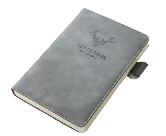 Leather Notebook "Keep On Going"