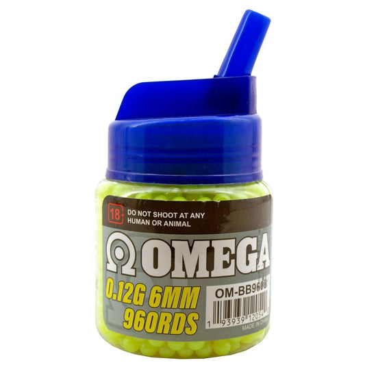 960 Count Easy Pour Bottle of .12g Airsoft BBs - Omega