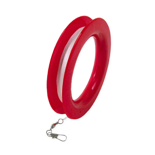 50 LB x 300' Twisted Kite Line On Hoop – Red