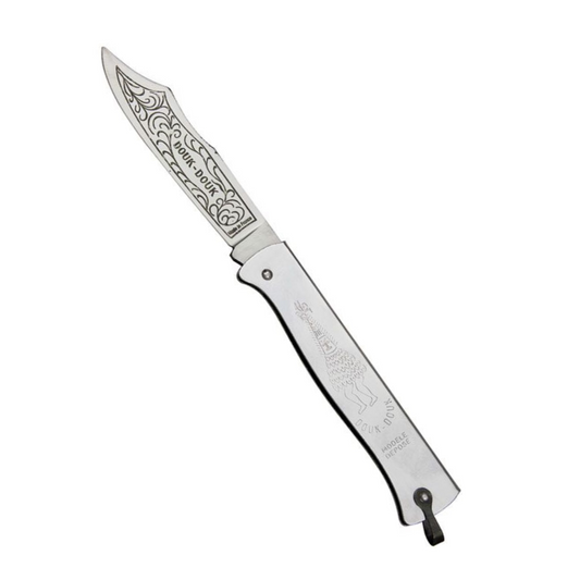 4 3/8" Douk Douk Folder Knife – Silver