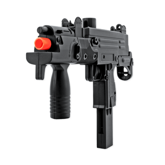 Double Eagle M35 Spring Powered Airsoft Uzi Submachine Gun – Black