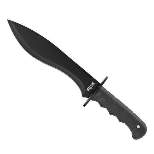 14" RTEK Ultimate Outdoor Survival Preppers Hunting Knife with Sheath – Black