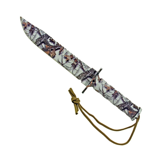 13.75” Outlander Survival Knife – Snow Camo