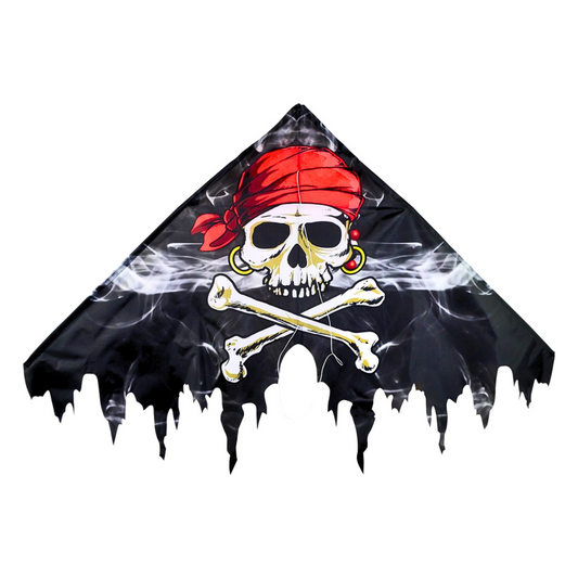 50' Smokin Pirate Fringe Delta Kite