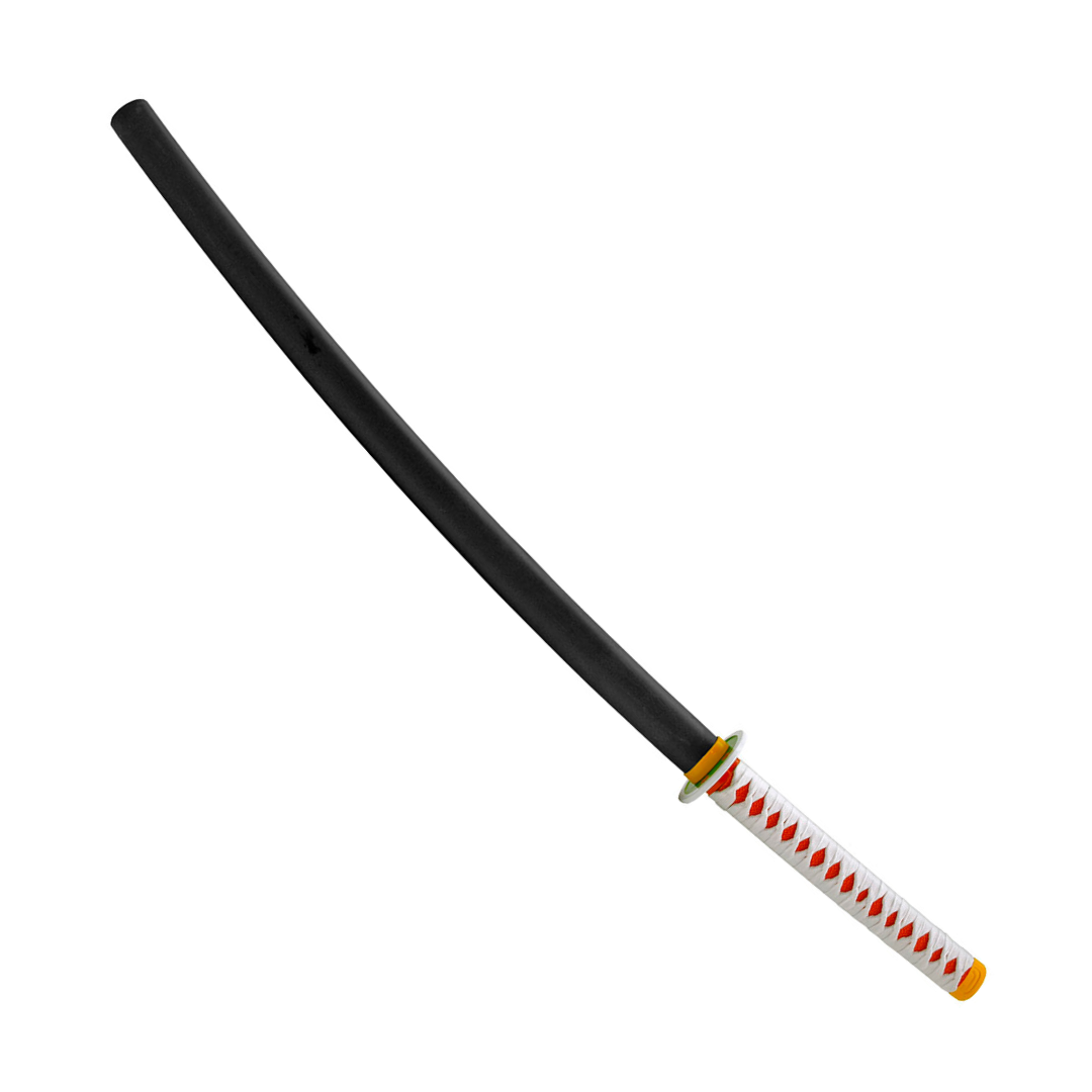 40.63" Traditional Cosplay Samurai Katana Sword Collector's Edition Practice Blade - Orange, Green, and White