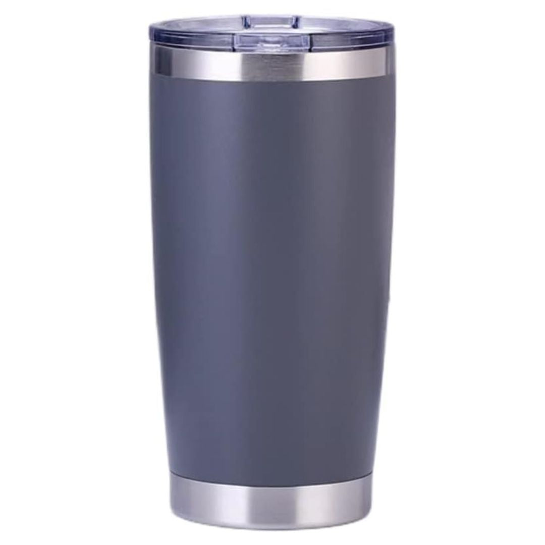 Double Wall Vacuum Insulated Stainless Steel Tumbler Gray