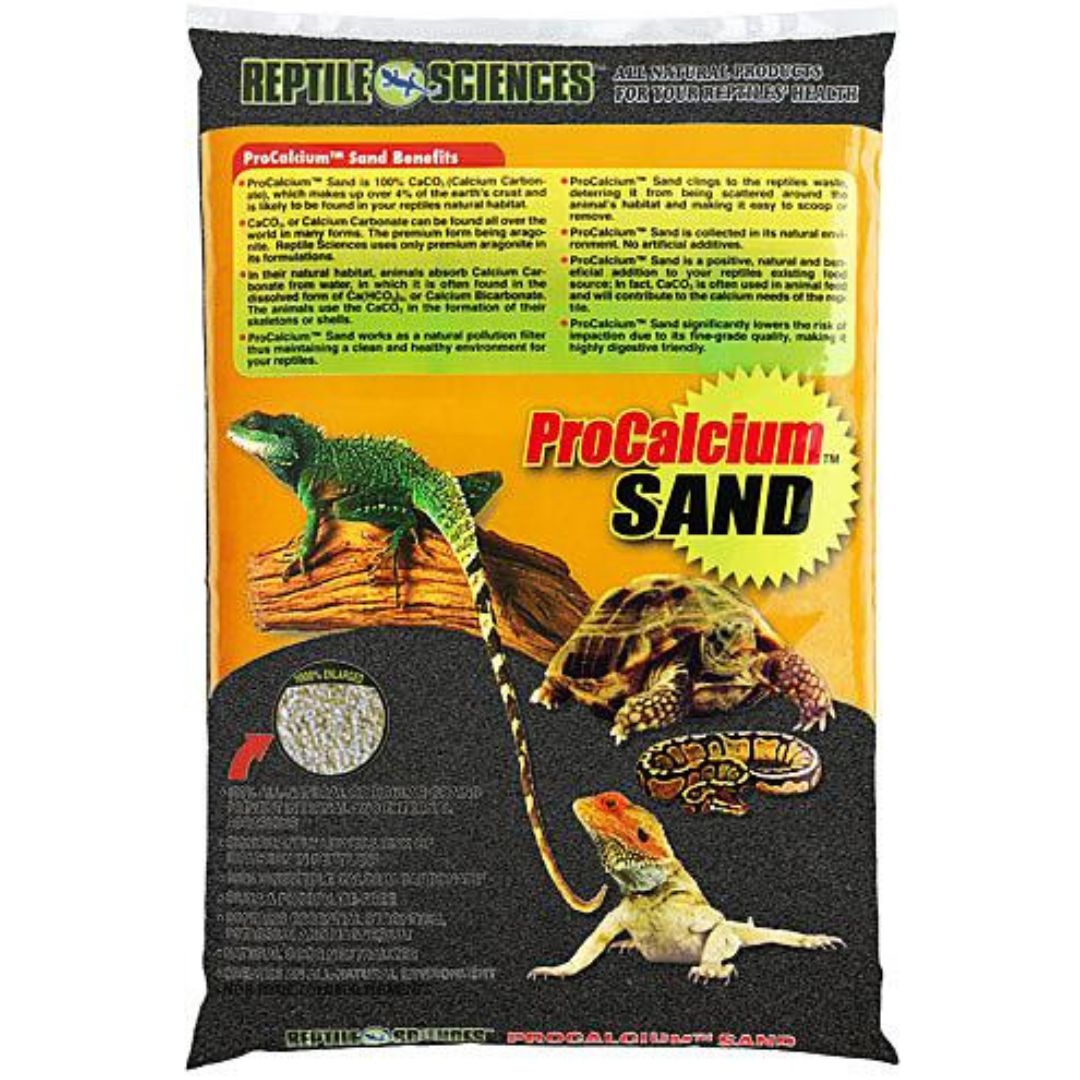 10 Lbs Reptile Sciences Procalcium Sand- Black