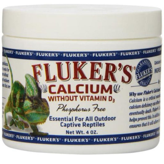 Flukers Calcium Without Vitamin D3 4oz