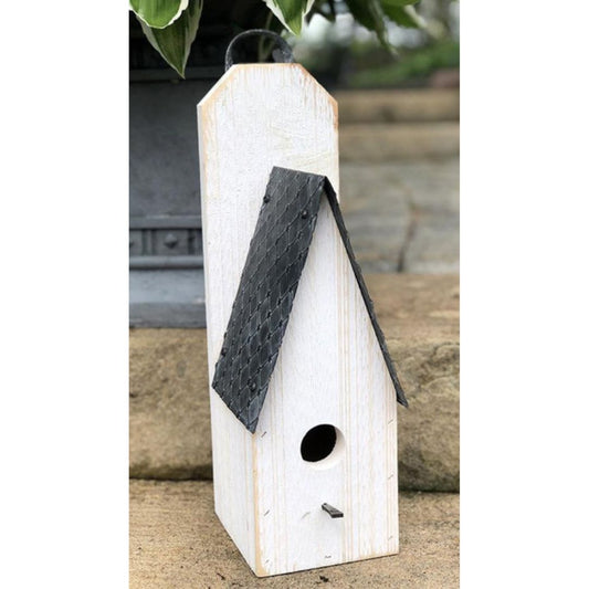 Boston Bird House Medium White Wash