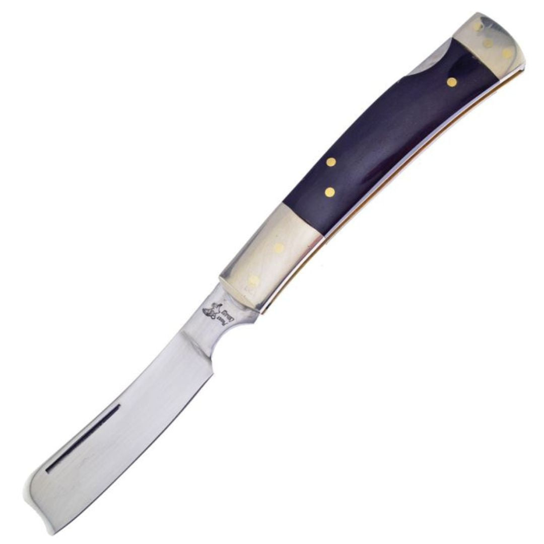 Frost Cutlery Razor Lockback Blue Bone