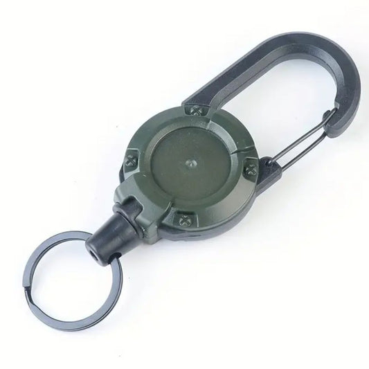 Carabiner Key Chain Black & Green