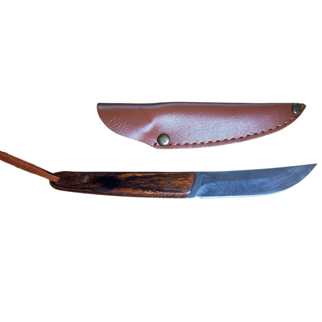 Mongolian Bone Cutlery- Red Wood